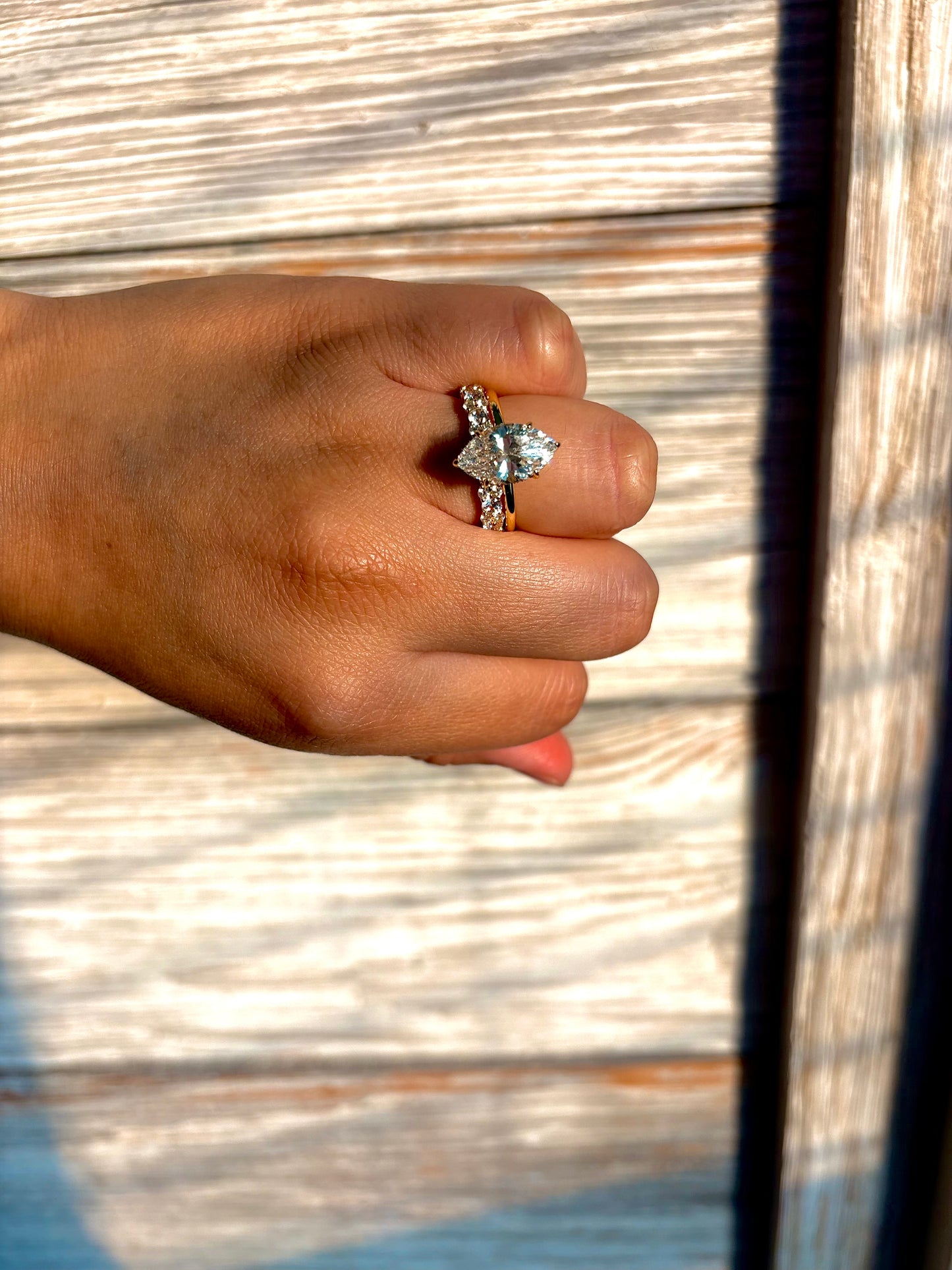 4.0 carat marquise set with wedding band