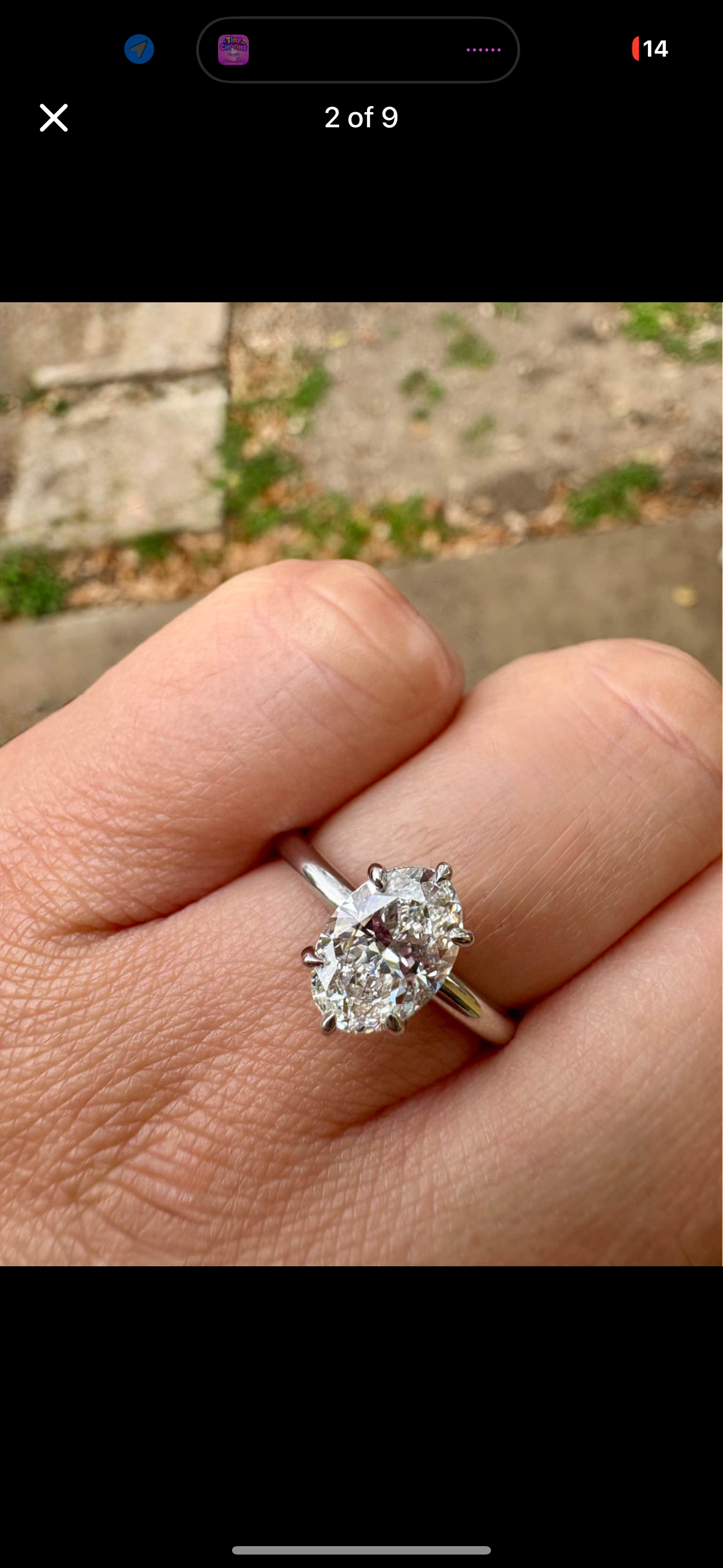 1.5ct oval cut lab grown solitaire ring
