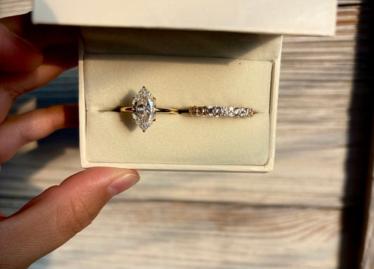 4.0 carat marquise set with wedding band