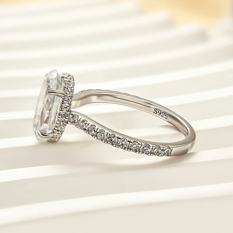 2.5ct oval cut engagement ring